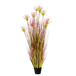 SOGA 150cm Purple-Red Artificial Indoor Potted Papyrus Plant Tree Fake Simulation Decorative APLANTFH60339