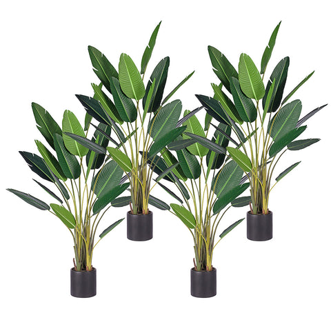 SOGA 4X 245cm Artificial Giant Green Birds of Paradise Tree Fake Tropical Indoor Plant Home Office APLANTM24518X4