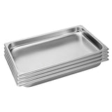 SOGA 4X Gastronorm GN Pan Full Size 1/1 GN Pan 4cm Deep Stainless Steel Tray GASTRONORMPANS5402X4A