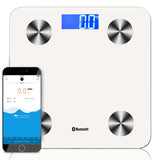 SOGA Wireless Bluetooth Digital Body Fat Scale Bathroom Health Analyser Weight White BODYFATSCALEBLUETOOTHWHITE