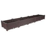 SOGA 200cm Raised Planter Box Vegetable Herb Flower Outdoor Plastic Plants Garden Bed PLANTBOX5A