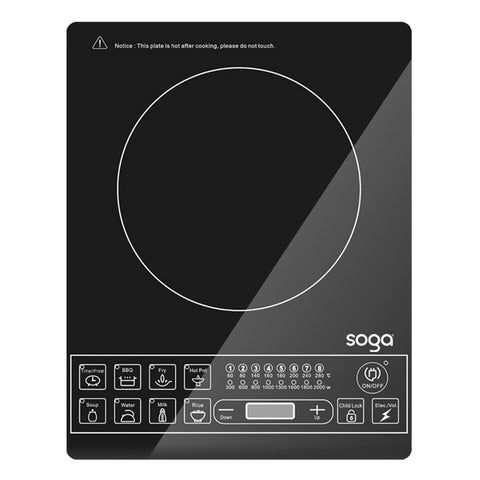 SOGA Cooktop Electric Smart Induction Cook Top Portable Kitchen Cooker Cookware ELECTRICCOOKTOP