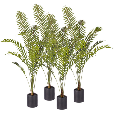 SOGA 4X 160cm Green Artificial Indoor Rogue Areca Palm Tree Fake Tropical Plant Home Office Decor APLANT1609X4