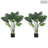 SOGA 2X 93cm Artificial Indoor Potted Turtle Back Fake Decoration Tree Flower Pot Plant APLANTFHGP9308X2