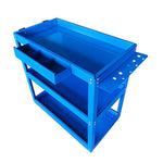 SOGA 3 Tier Tool Storage Cart Portable Service Utility Heavy Duty Mobile Trolley Blue TOOLCART601