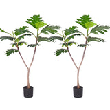 SOGA 2X 90cm Artificial Natural Green Split-Leaf Philodendron Tree Fake Tropical Indoor Plant Home APLANTMBS90121X2