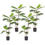 SOGA 4X 90cm 2-Trunk Artificial Natural Green Split-Leaf Philodendron Tree Fake Tropical Indoor APLANT90122QX4