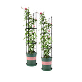 SOGA 2X 103cm 4-Bar Plant Frame Stand Trellis Vegetable Flower Herbs Outdoor Vine Support Garden PLANTTUBE103X2