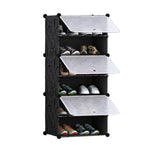 SOGA 6 Tier Shoe Rack Organizer Sneaker Footwear Storage Stackable Stand Cabinet Portable Wardrobe SHOEBOX106