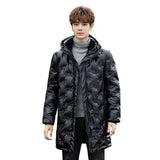 abbee Black 3XL Winter Hooded Glossy Overcoat Long Jacket Stylish Lightweight Quilted Warm Puffer DJ-9809D