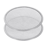 SOGA 2X 8-inch Round Seamless Aluminium Nonstick Commercial Grade Pizza Screen Baking Pan PIZZASCREEN11703X2