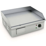 SOGA Electric Stainless Steel Flat Griddle Grill BBQ Hot Plate 2200W 56*48*23cm GRIDDLE818-10