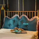 SOGA 4X 180cm Blue-Green Princess Bed Pillow Headboard Backrest Bedside Tatami Sofa Cushion with PILLOWSLK180BLUEX4