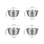 SOGA 2X Stainless Steel Nesting Basin Colander Perforated Kitchen Sink Washing Bowl Metal Basket BOWL613X2