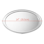 SOGA 6X 14-inch Round Aluminum Steel Pizza Tray Home Oven Baking Plate Pan PIZZA11609X6
