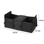 SOGA Car Portable Storage Box Waterproof Oxford Cloth Multifunction Organizer Black CARSTORAGEBOXBLACK