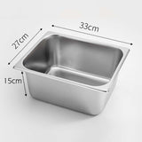 SOGA 2X Gastronorm GN Pan Full Size 1/2 GN Pan 15cm Deep Stainless Steel Tray GASTRONORMPANS5411X2