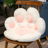 SOGA 2X White Paw Shape Cushion Warm Lazy Sofa Decorative Pillow Backseat Plush Mat Home Decor SCUSHION015X2