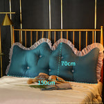 SOGA 4X 150cm Blue-Green Princess Bed Pillow Headboard Backrest Bedside Tatami Sofa Cushion with PILLOWSLK150BLUEX4