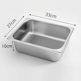 SOGA 6X Gastronorm GN Pan Full Size 1/2 GN Pan 10cm Deep Stainless Steel Tray GASTRONORMPANS5410X6