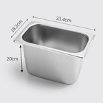 SOGA 4X Gastronorm GN Pan Full Size 1/3 GN Pan 20cm Deep Stainless Steel Tray GASTRONORMPANS5444X4