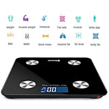 SOGA 2X Wireless Bluetooth Digital Body Fat Scale Bathroom Health Analyser Weight Black/White BODYFATSCALEBLUETOOTHBLK-WHT