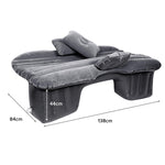 SOGA Inflatable Car Mattress Portable Travel Camping Air Bed Rest Sleeping Bed Grey CARMATGREY