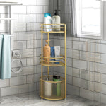 SOGA 3 Tier Bathroom Freestanding Storage Shelf Multifunctional Display Rack Organiser with Basket FPOTZWJ15