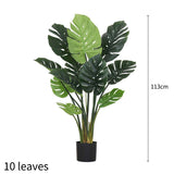 SOGA 4X 113cm Artificial Indoor Potted Turtle Back Fake Decoration Tree Flower Pot Plant APLANTFHGP11310X4