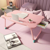 SOGA Pink Portable Bed Table Adjustable Folding Mini Desk With Mini Drawer and Cup-Holder Home Decor BEDTABLEM667