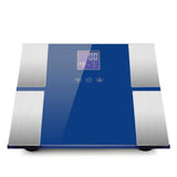 SOGA 2X Digital Electronic LCD Bathroom Body Fat Scale Weighing Scales Weight Monitor Blue BODYFATSCALE1302BLUEX2