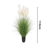 SOGA 110cm Artificial Indoor Potted Reed Bulrush Grass Tree Fake Plant Simulation Decorative APLANTFH6022