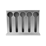 SOGA Stainless Steel Buffet Restaurant Spoon Utensil Holder Storage Rack 5 Holes CUTLERYHOLDER4632