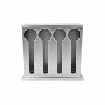 SOGA Stainless Steel Buffet Restaurant Spoon Utensil Holder Storage Rack 4 Holes CUTLERYHOLDER4631