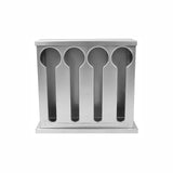 SOGA Stainless Steel Buffet Restaurant Spoon Utensil Holder Storage Rack 4 Holes CUTLERYHOLDER4631