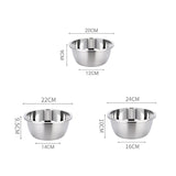 SOGA Stainless Steel Nesting Basin Colander Perforated Kitchen Sink Washing Bowl Metal Basket BOWL609