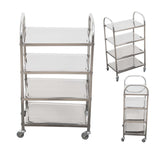 SOGA 4 Tier 860x540x1170 Stainless Steel Kitchen Dining Food Cart Trolley Utility FOODCART1116