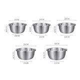 SOGA 2X Stainless Steel Nesting Basin Colander Perforated Kitchen Sink Washing Bowl Metal Basket BOWL624X2