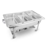 SOGA 2X 3L Triple Tray Stainless Steel Chafing Food Warmer Catering Dish CHAFINGDISH56303X2