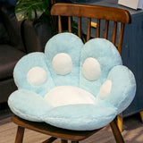 SOGA 2X Blue Paw Shape Cushion Warm Lazy Sofa Decorative Pillow Backseat Plush Mat Home Decor SCUSHION018X2