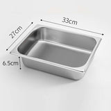 SOGA 4X Gastronorm GN Pan Full Size 1/2 GN Pan 6.5cm Deep Stainless Steel Tray GASTRONORMPANS5409X4