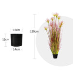 SOGA 150cm Purple-Red Artificial Indoor Potted Papyrus Plant Tree Fake Simulation Decorative APLANTFH60339