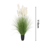 SOGA 4X 110cm Artificial Indoor Potted Reed Bulrush Grass Tree Fake Plant Simulation Decorative APLANTFH6022X4