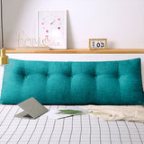 SOGA 2X 100cm Blue Green Triangular Wedge Bed Pillow Headboard Backrest Bedside Tatami Cushion Home PILLOW5111X2