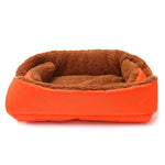 SOGA Orange Dual-purpose Cushion Nest Cat Dog Bed Warm Plush Kennel Mat Pet Home Travel Essentials CARPETBAG02