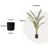 SOGA 240cm Artificial Green Rogue Hares Foot Fern Tree Fake Tropical Indoor Plant Home Office Decor APLANTCH24013