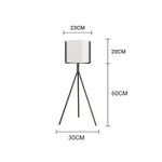 SOGA 4X 80cm Tripod Flower Pot Plant Stand with White Flowerpot Holder Rack Indoor Display FPOTH82WHTX4