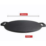 SOGA Cast Iron Induction Crepes Pan Baking Cookie Pancake Pizza Bakeware CREPEPAN34CM