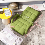 SOGA 4X Foldable Lounge Cushion Adjustable Floor Lazy Recliner Chair with Armrest Yellow Green LOUNGEARMYELLOWX4