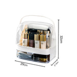 SOGA 2 Tier White Countertop Makeup Cosmetic Storage Organiser Skincare Holder Jewelry Storage Box BATHC101